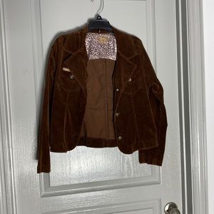 Brown jacket size XL, but fits like S or M